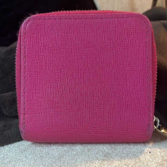 Furla Pink zip around coin pouch purse Wallet - Picture 3 of 10